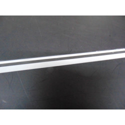 doppelter Zierstreifen 10,5 mm weiß für Auto, Modellbau oder Boote mit Endstücken