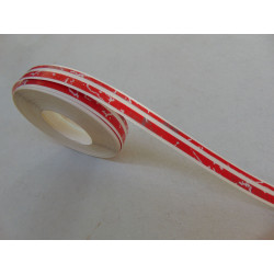 doppelter Zierstreifen 12 mm rot gemustert für Auto, Modellbau oder Boote