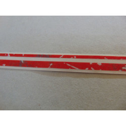 doppelter Zierstreifen 12 mm rot gemustert für Auto, Modellbau oder Boote