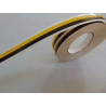 doppelter Zierstreifen 7 mm gelb / schwarz für Auto, Modellbau oder Boote