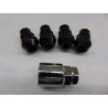 schwarze Felgenschlösser für Alufelgen Radmuttern M12 x 1,5 mm