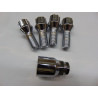 verchromte Felgenschlösser für BMW und Mini Cooper 27 mm Kegel
