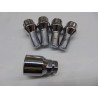 verchromte Felgenschlösser für VW Audi Seat Skoda M14x1,5x25 Kegel