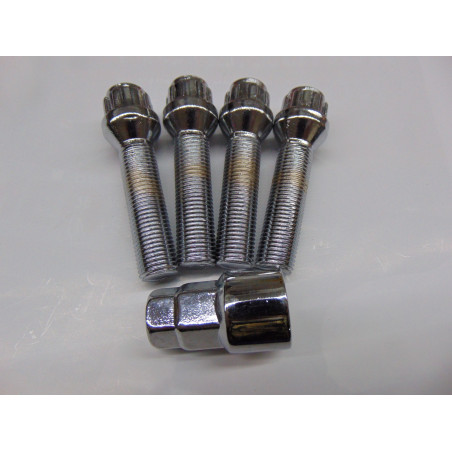 extra lange Felgenschlösser für Alufelgen mit Spurverbreiterung  M14x1,5 50 mm