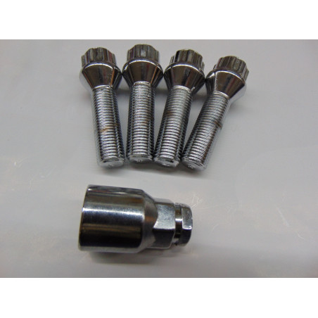 extra lange Felgenschlösser für Spurverbreiterungen M 14x1,5 40 mm