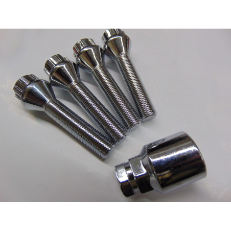 Felgenschlösser M12x1,25 Länge Feingewinde 50 mm Citroen Peugeot