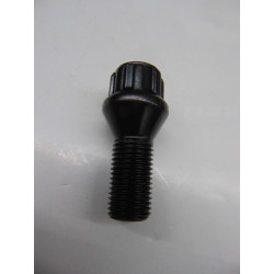 schwarze Felgenschlösser M12x1,5 Kegel Länge 25 mm
