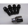 schwarze Felgenschlösser für VW Audi Seat Skoda m14x1,5 Kegel 25 mm