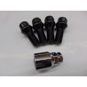 schwarze Felgenschlösser für BMW Mini Cooper m14x1,25 27 mm Kegel