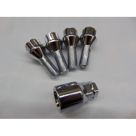 Felgenschlösser M12x1,25 Länge Feingewinde 27 mm z.B. Citroen Peugeot