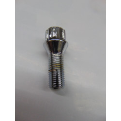 verchromte Felgenschlösser für VW Audi Seat Skoda M14x1,5 28 mm Kegel