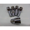 verchromte Felgenschlösser für VW Audi Seat Skoda M14x1,5 28 mm Kegel