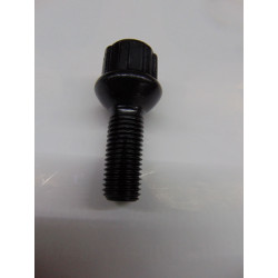 schwarze Felgenschlösser für Alufelgen m12x1,5 Länge 29 mm Kugelbund