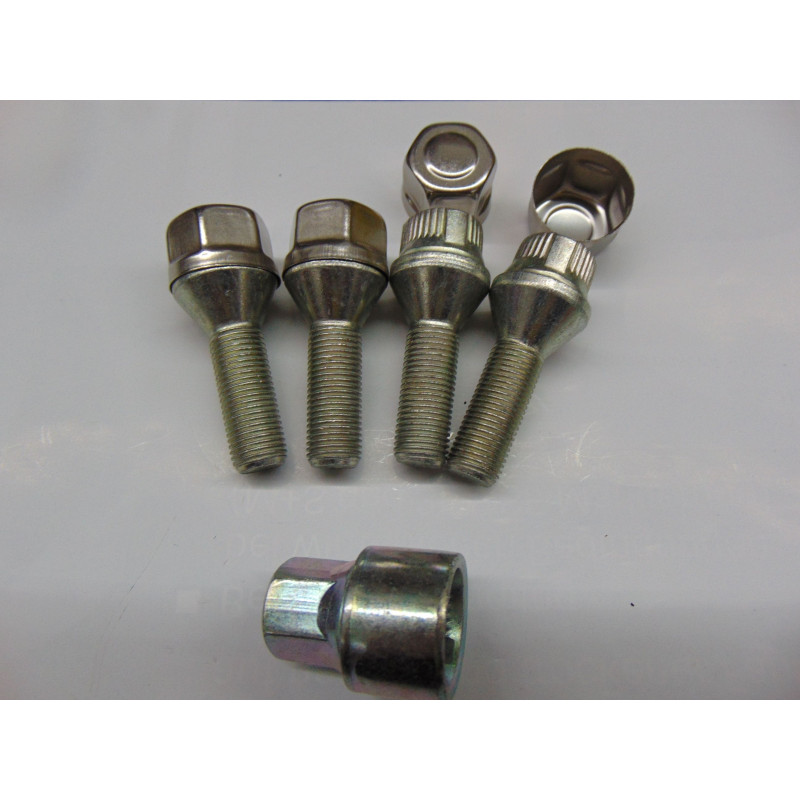 Felgenschlösser für Alufelgen Feingewinde M12x1,25 Länge 30 mm