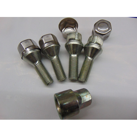 Felgenschlösser für Alufelgen M12x1,5 Länge 28 mm