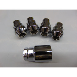 verchromte Felgenschlösser chrom für Alufelgen Radmuttern 1/2 Zoll