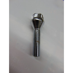 verchromte Felgenschlösser für Spurverbreiterung M12x1,5 40 mm