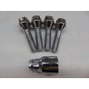 verchromte Felgenschlösser für Spurverbreiterung M12x1,5 40 mm
