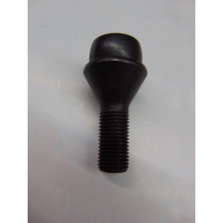 schwarze Felgenschlösser M14x1,5x29 mm Kegel mit breitem Kopf