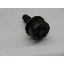 schwarze Felgenschlösser M14x1,5x29 mm Kegel mit breitem Kopf