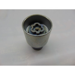 schwarze Felgenschlösser M14x1,5x29 mm Kegel mit breitem Kopf