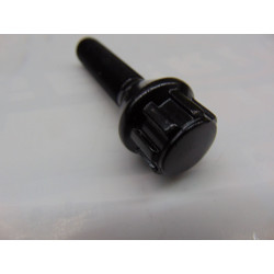 schwarze Felgenschlösser M12x1,25 Länge Feingewinde 42 mm