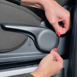 Schonbezüge vorne Mercedes Benz Sprinter W907 mit Doppelsitzbank