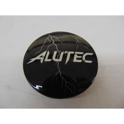 Original Design Nabenkappe für ALUTEC Felgen N 32 schwarz glänzend mit Blitz