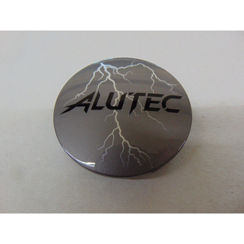 Original Design Nabenkappe für ALUTEC Felgen N 32 grau glänzend mit Blitz