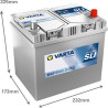 Starterbatterie 12 Volt 60 AH Varta 560410054K262