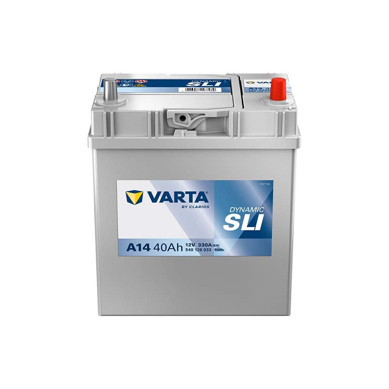 Starterbatterie 12 Volt 40 AH Varta mit kleinen Polen