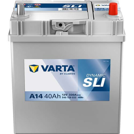 Starterbatterie 12 Volt 40 AH Varta mit kleinen Polen