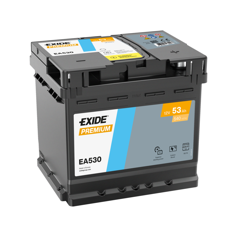 Starterbatterie 12 Volt 53 AH Exide EA530