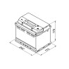 Starterbatterie 12 Volt 60 AH X60