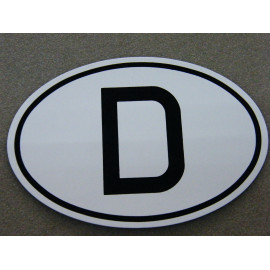 Original D-Schild Normgröße reflektierend DSchild D Schild