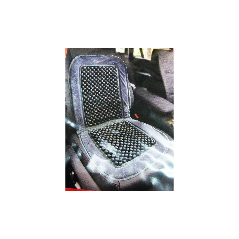 HEYNER Autositzauflage Holzkugel Sitzauflage SCHWARZ Klassiker für VW T1 T2  T3 T4 T5 T6
