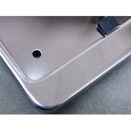 2x Edelstahl Nummernschildhalter extra stabil und poliert