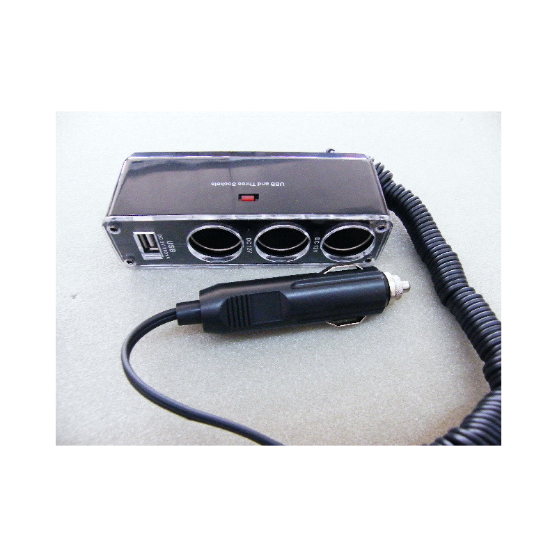 USB 12V 24V Adapter für Zigarettenanzünder Schwarz PKW Auto LKW
