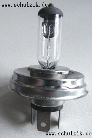 Glühlampe Umbausatz, von H4 (Sockel P43t) auf LED Licht! Mit