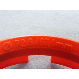 Zentrierring für Alufelgen 72,6 auf 67,1 Opel Mazda Hyundai