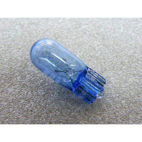 Glühlampe 12 Volt 5 Watt W5W großer Glassockel blau