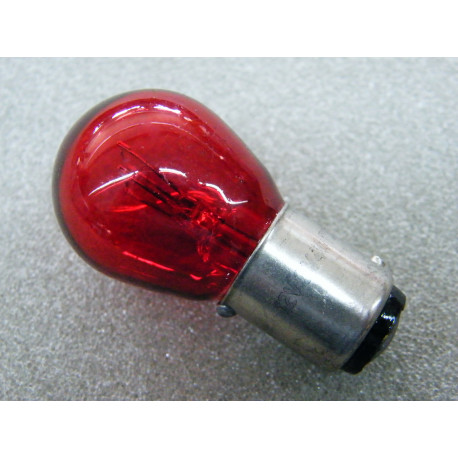 Glühlampe 12 Volt 21/5 Watt rot Sockel BAW15d