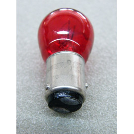Glühlampe 12 Volt 21/5 Watt rot Sockel BAW15d