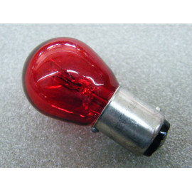 Glühlampe 12 Volt 21/4 Watt rot Sockel BAU15d