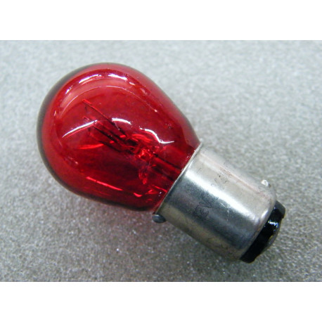 Glühlampe 12 Volt 21/4 Watt rot Sockel BAU15d