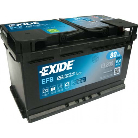 Exide Starterbatterie 12 Volt 80 AH für PKW mit Start/Stop Funktion