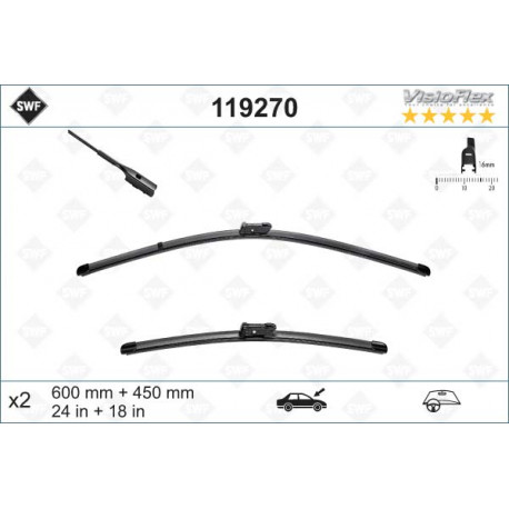 Original Scheibenwischer für vorne Skoda Octavia 3 auch für Combi