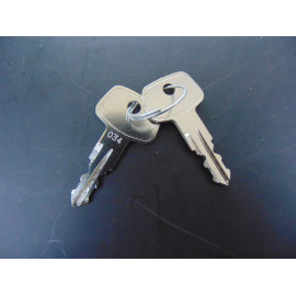 2x Original Ersatzschlüssel für Kamei Dachkoffer Nummer 034