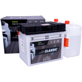 Batterie für Zweirad, Rasenmäher und Motorrad 53030