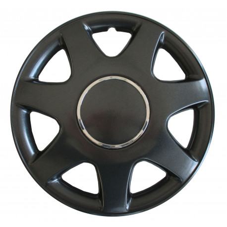 4 stabile Radkappen anthrazit für 14" Zoll Stahlfelgen